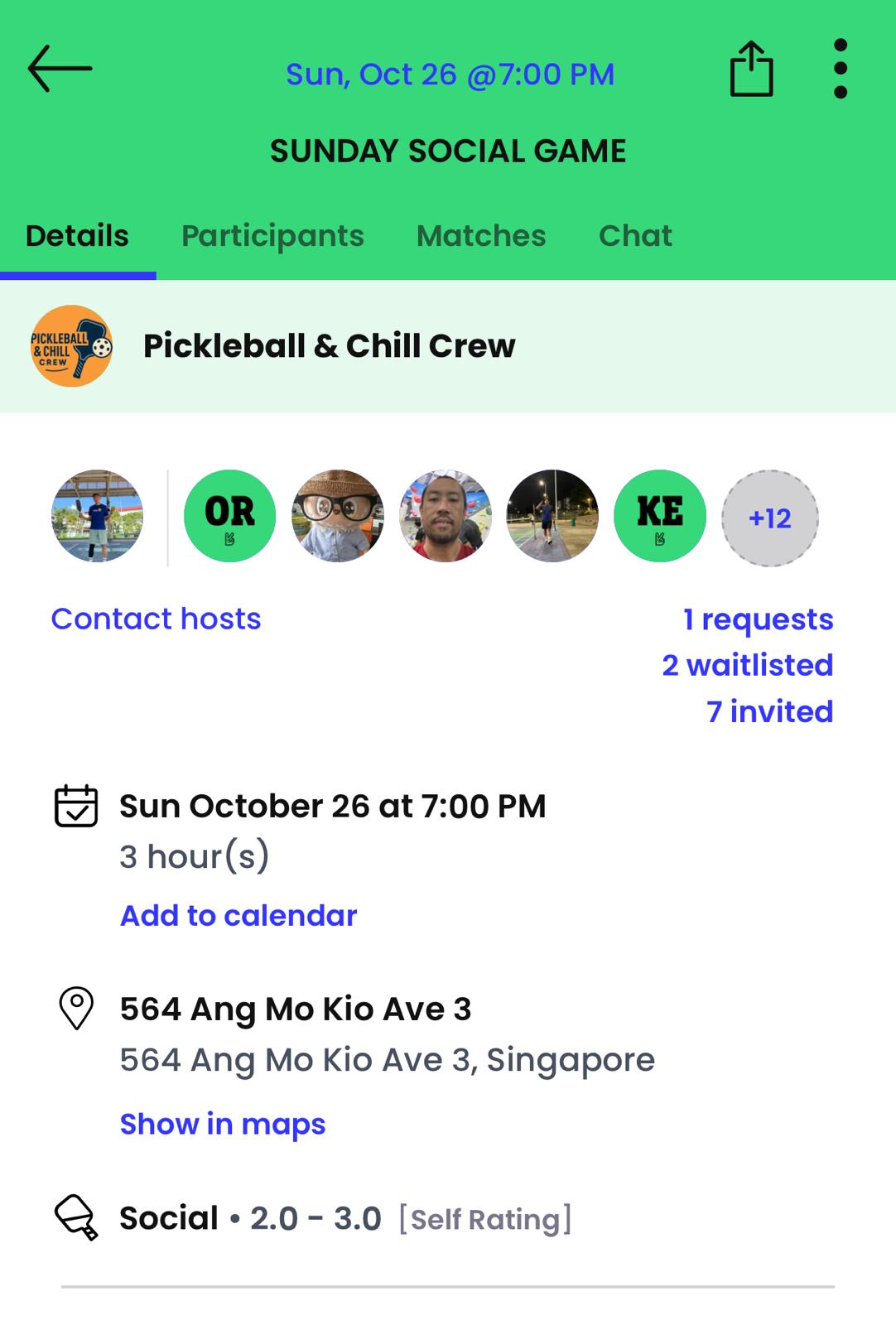 Pickleball social group forming