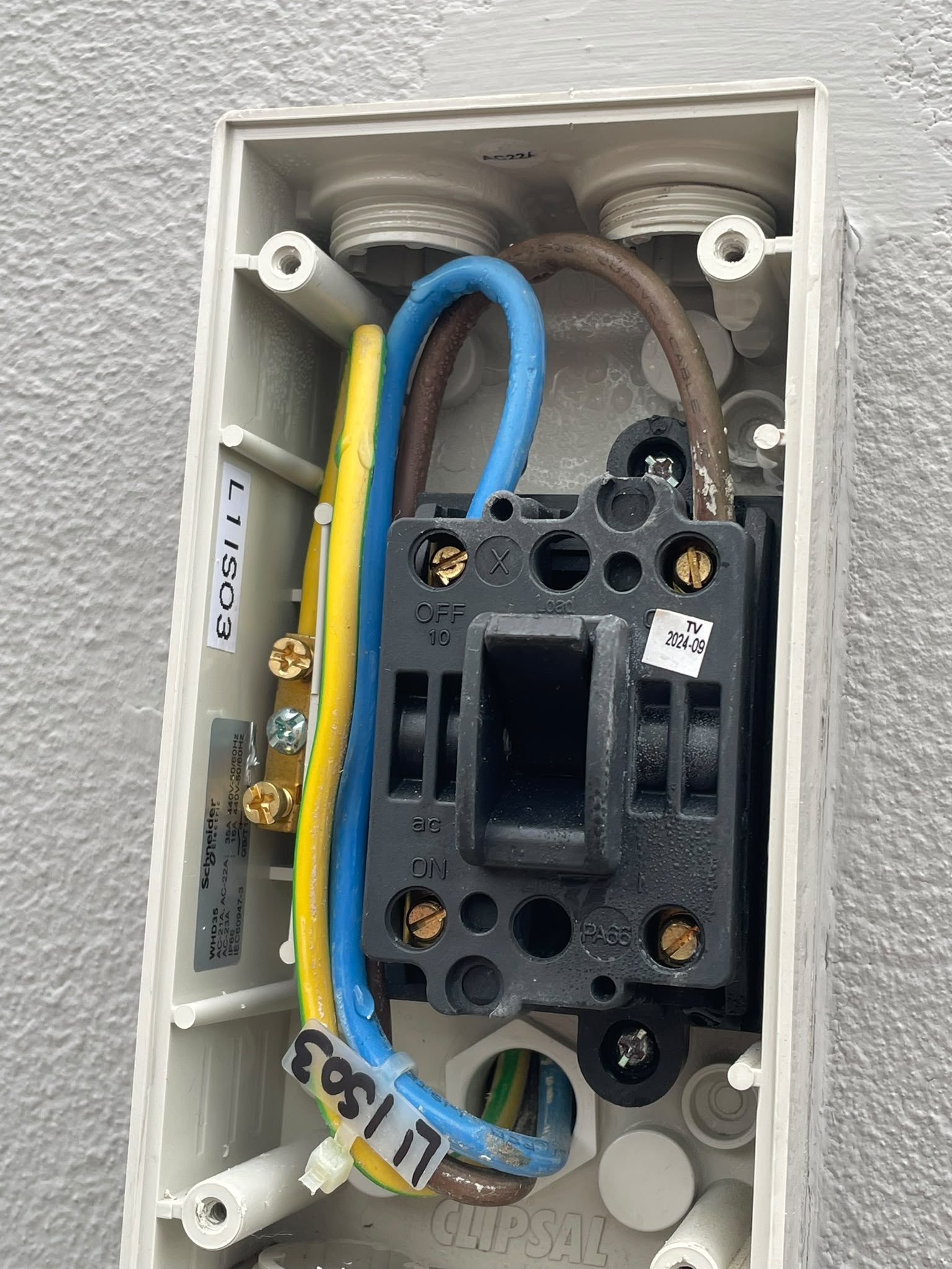 Ceiling, tile & rooftop isolator defects found at handover