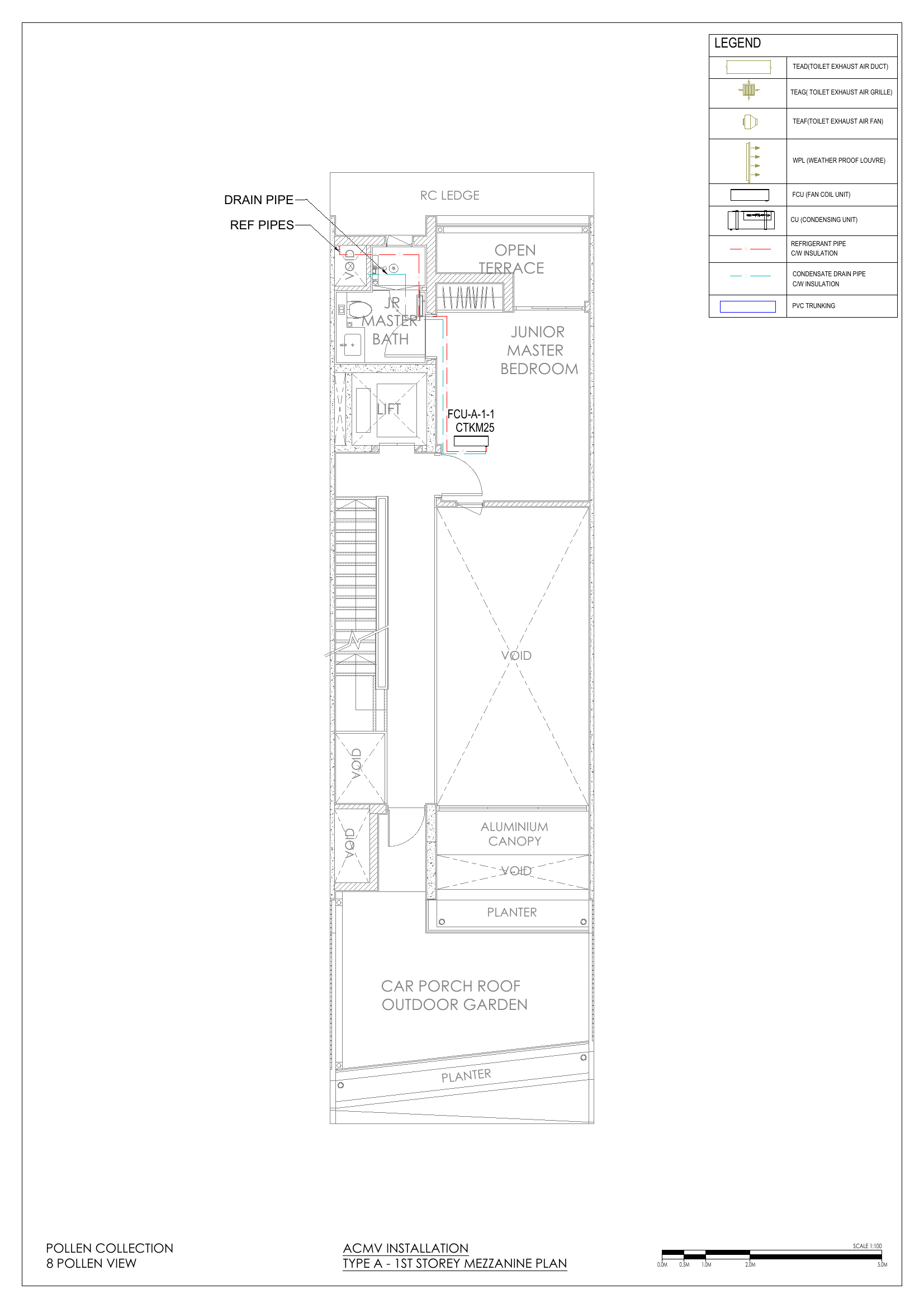 1st Storey Mezzanine (FCU serving Junior Master Bedroom)