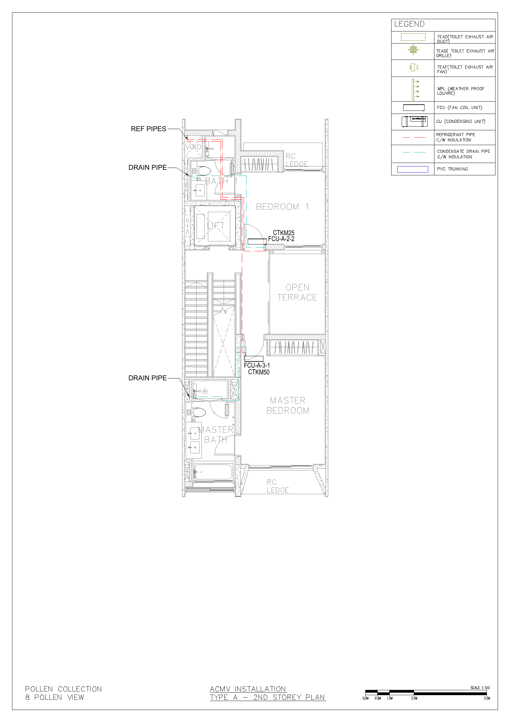2nd Storey (FCUs serving Bedroom 1 and Master Bedroom)